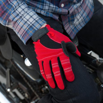 moto rukavice Biltwell red-black-white 6