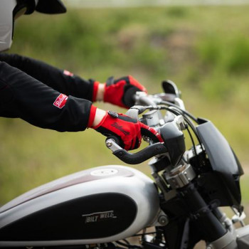 moto rukavice Biltwell red-black-white  7